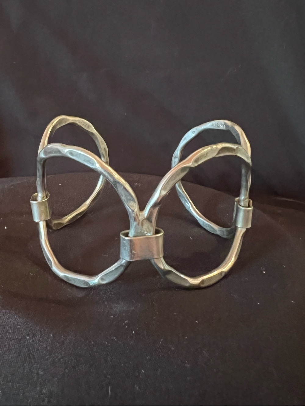 Vintage Hammered Sterling Cuff